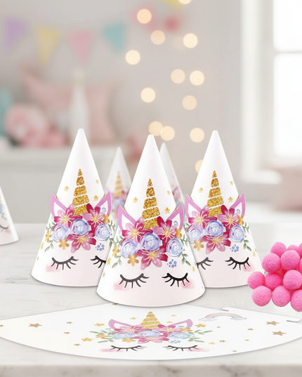 unicorn horn party hats - lifestyle