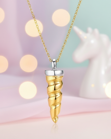 unicorn horn pendant - lifestyle