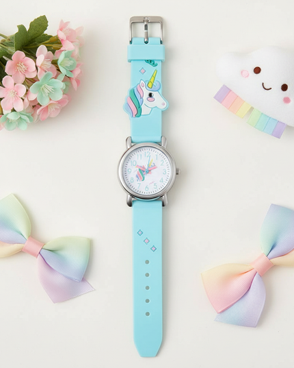 unicorn ice watch - flat-lay