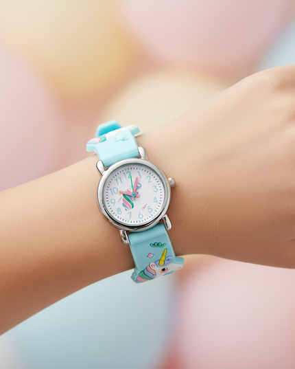 unicorn ice watch - in-use
