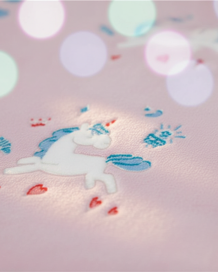 unicorn infant blanket - detail