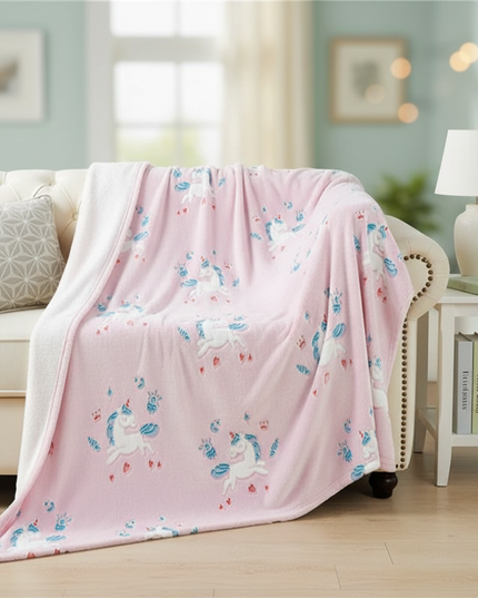 unicorn infant blanket - lifestyle