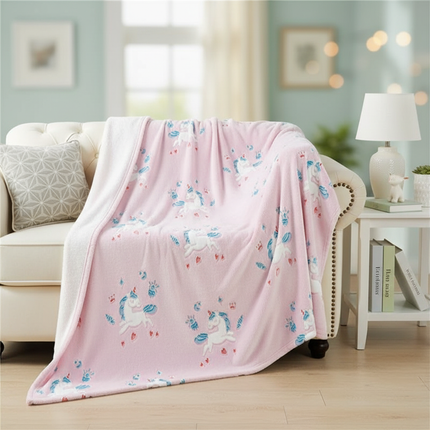 unicorn infant blanket - lifestyle