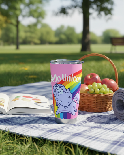 unicorn insulated tumbler - lifestyle