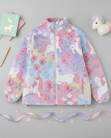 unicorn jacket adults - flat-lay
