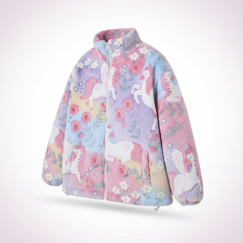 unicorn jacket adults - white-bg