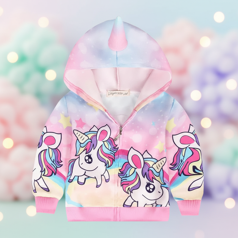 unicorn jacket with horn - lifestyle