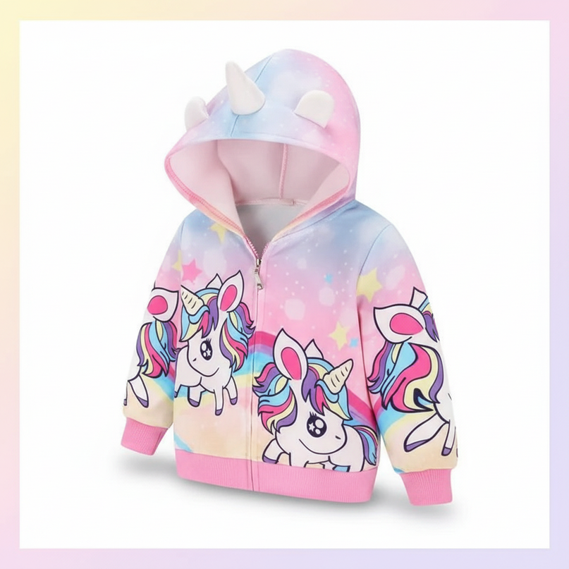 unicorn jacket with horn - white-bg