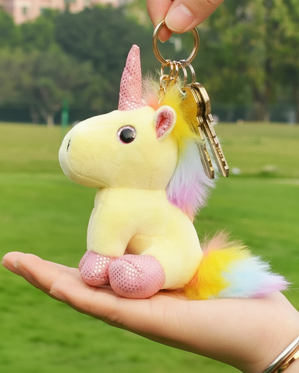 unicorn keychain gift - in-use