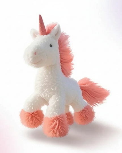 unicorn keychain plush - white-bg