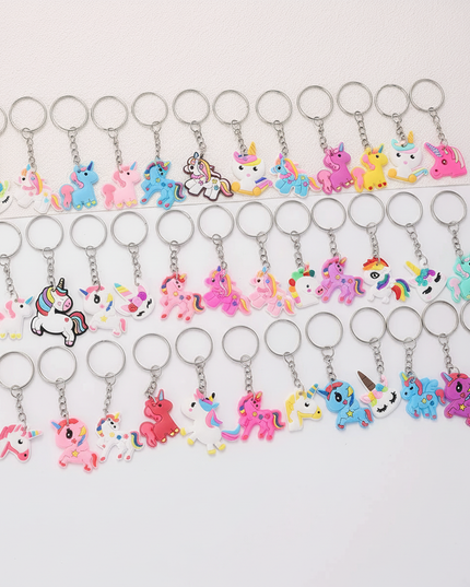 unicorn keychain set - white-bg
