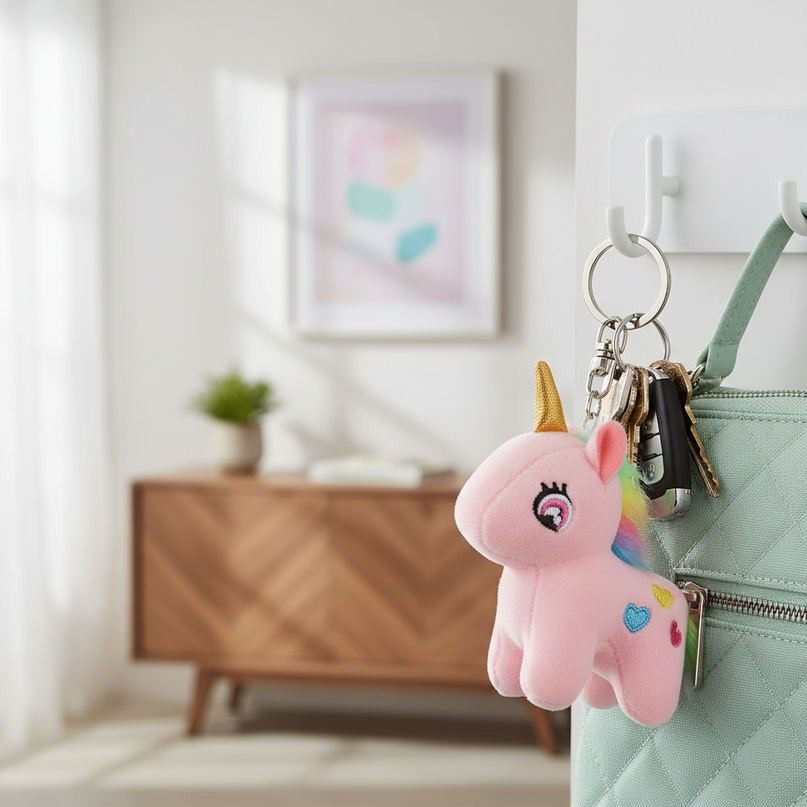 unicorn keychain women - lifestyle