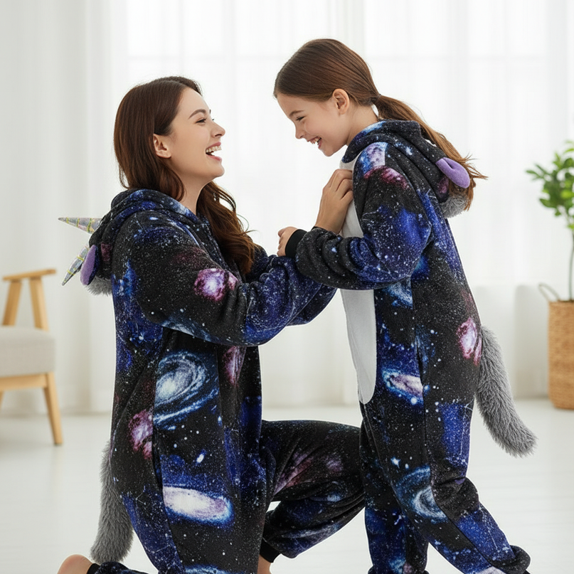 unicorn kigurumi onesie - in-use
