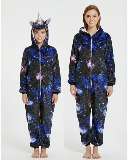 unicorn kigurumi onesie - white-bg