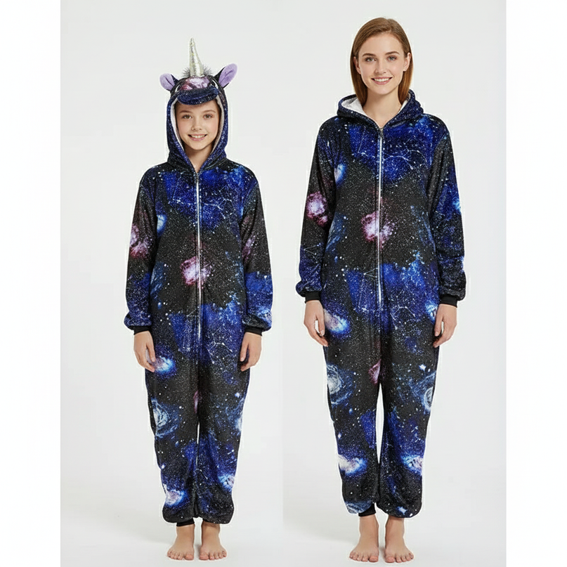 unicorn kigurumi onesie - white-bg