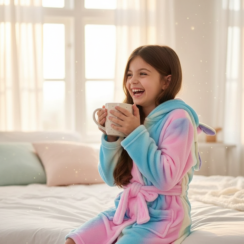 unicorn kigurumi robe - in-use