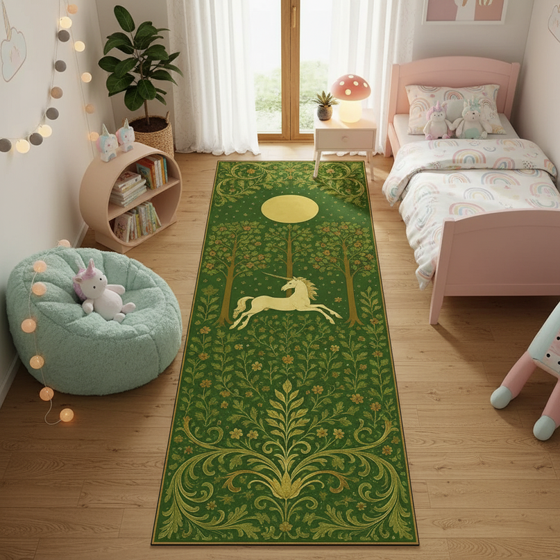 unicorn kitchen rug - lifestyle