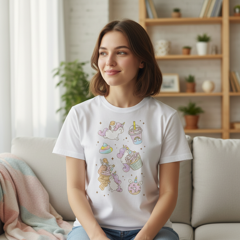 unicorn kitty shirt - lifestyle