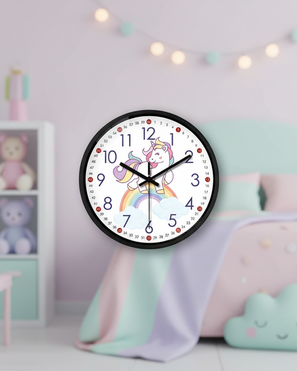 unicorn learning clock for kids - lifestyle