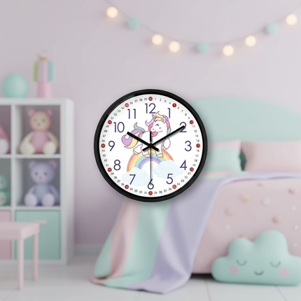 unicorn learning clock for kids - lifestyle