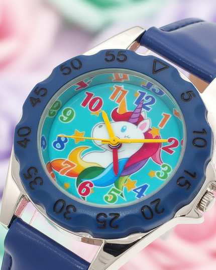 unicorn leather watch - detail