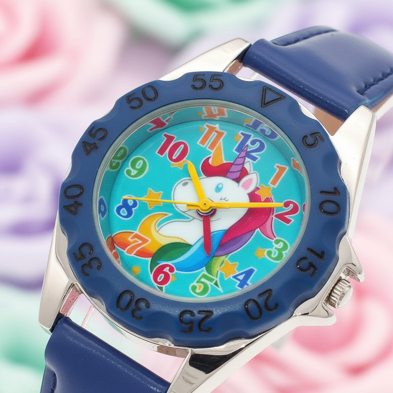 unicorn leather watch - detail