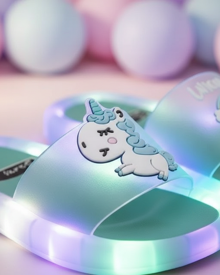 unicorn led slides - detail