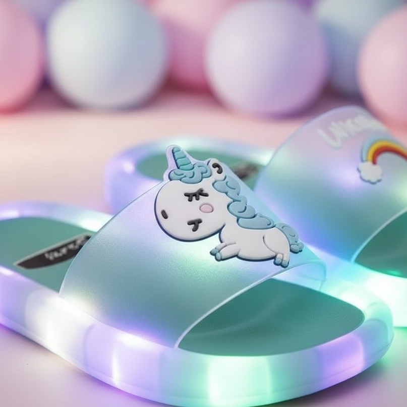 unicorn led slides - detail