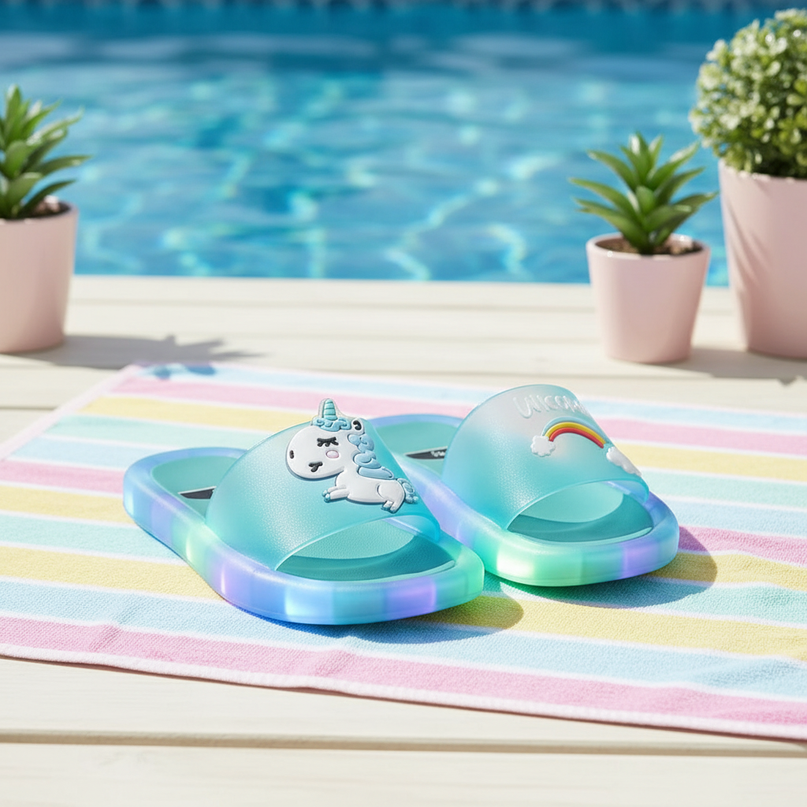 unicorn led slides - lifestyle