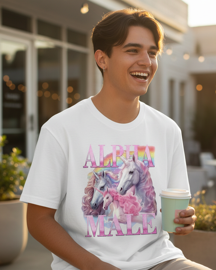 unicorn lifting shirt - in-use