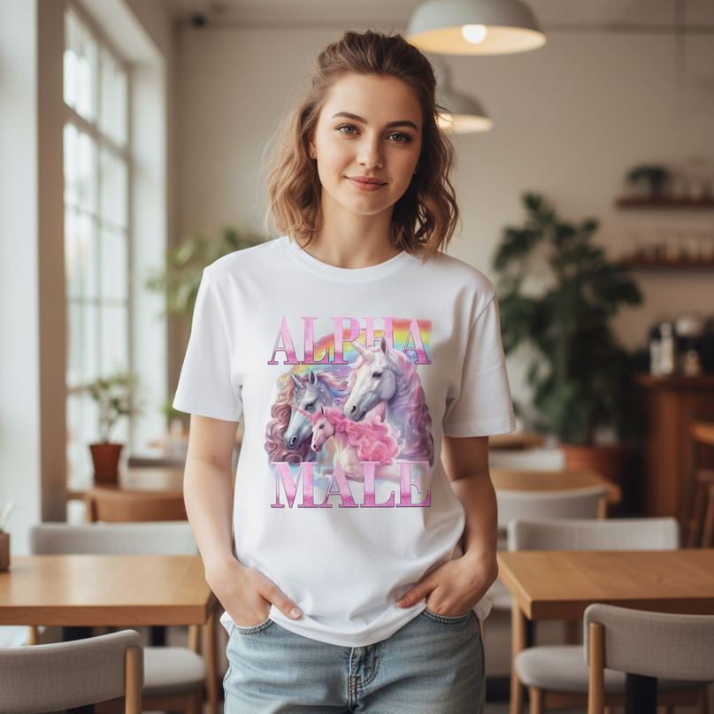unicorn lifting shirt - lifestyle