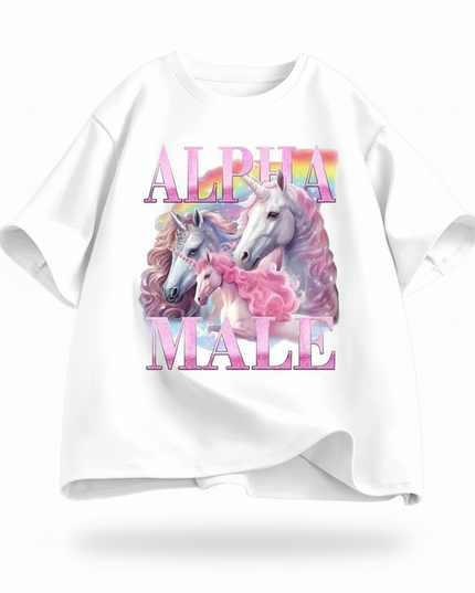 unicorn lifting shirt - white-bg