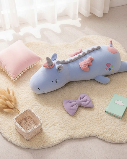 unicorn light up stuffed animal plush - flat-lay