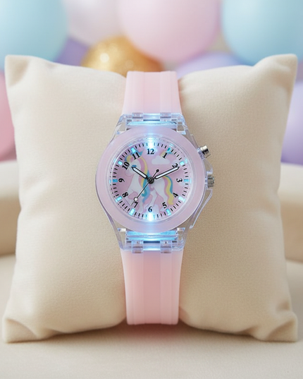 unicorn light up watch - lifestyle