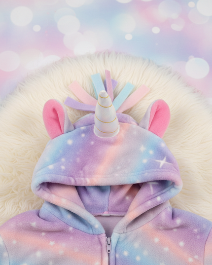 unicorn lilac onesie - detail