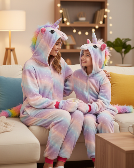unicorn lilac onesie - lifestyle