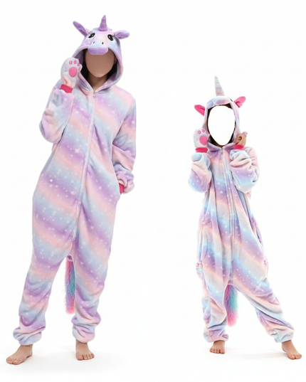 unicorn lilac onesie - white-bg