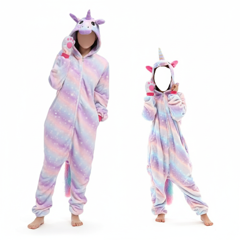 unicorn lilac onesie - white-bg