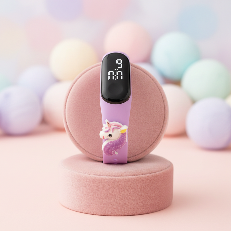 unicorn lilac watch - lifestyle