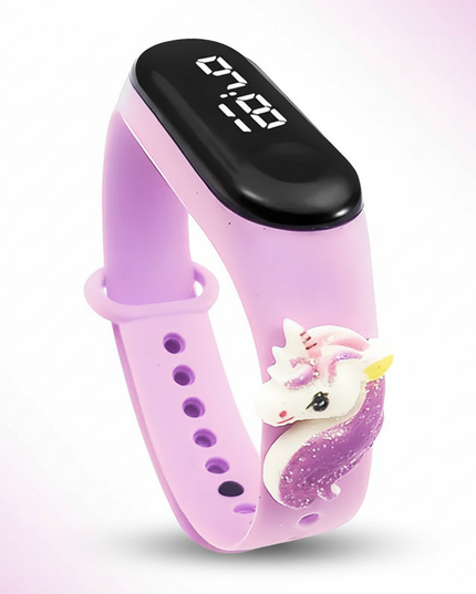 unicorn lilac watch - white-bg