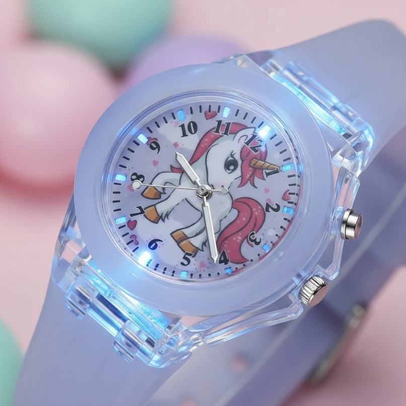 unicorn luminous watch - detail