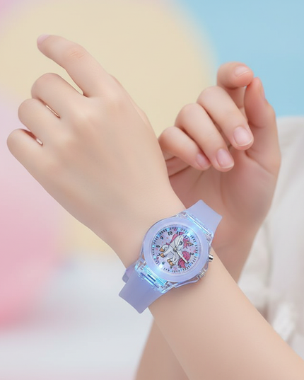 unicorn luminous watch - in-use