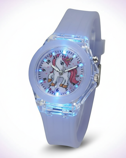 unicorn luminous watch - white-bg