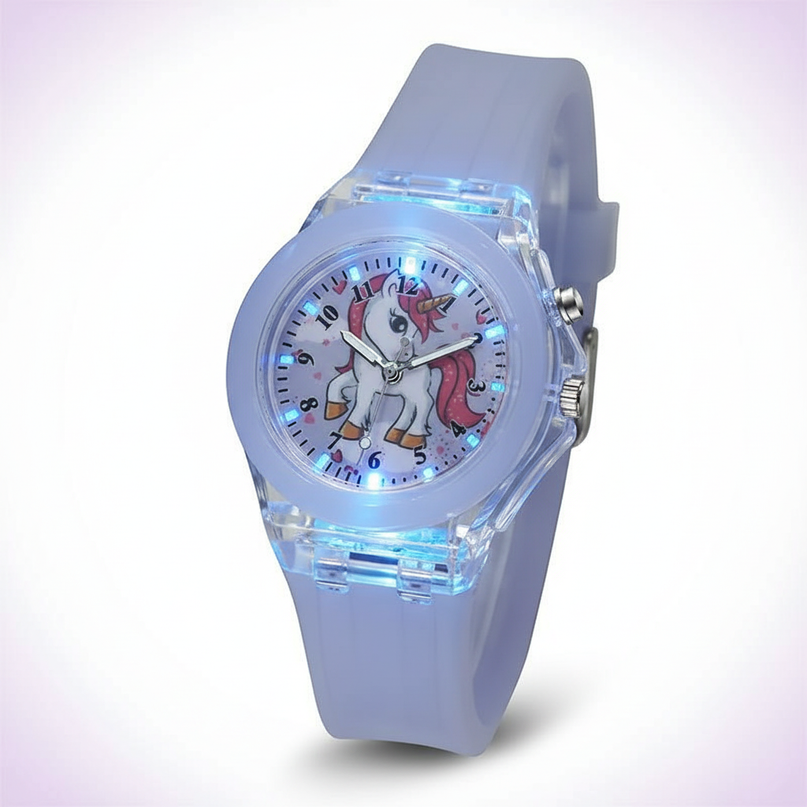 unicorn luminous watch - white-bg