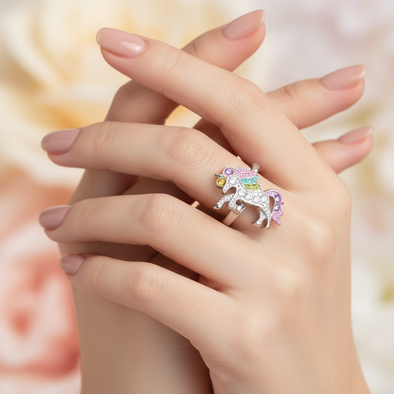 unicorn magic ring - in-use