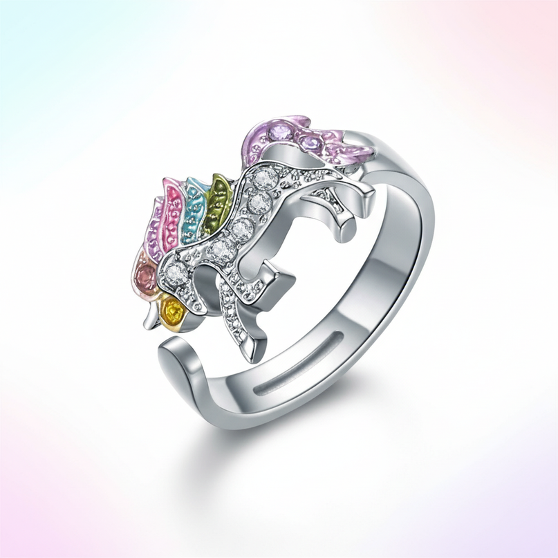 unicorn magic ring - white-bg