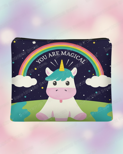 unicorn magical print purse - detail