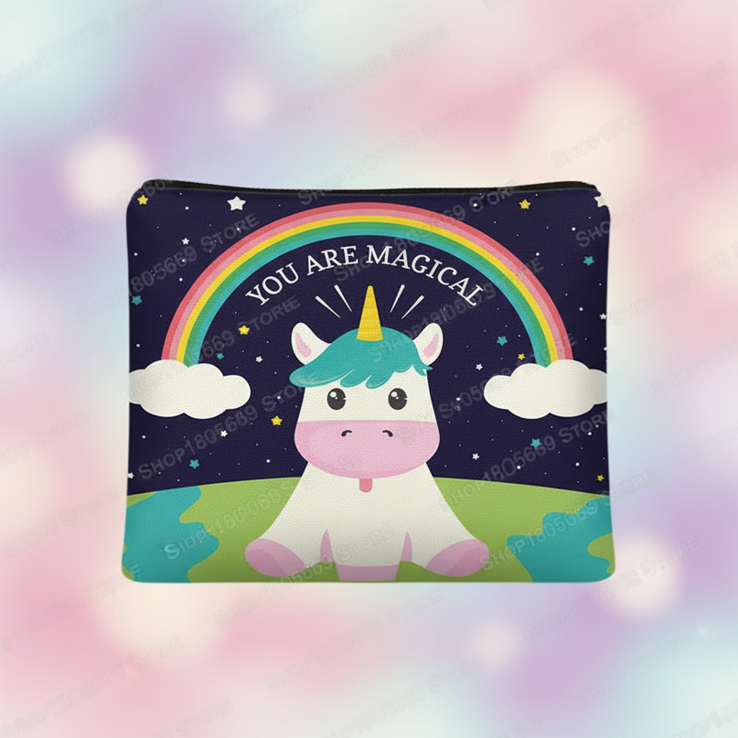 unicorn magical print purse - detail
