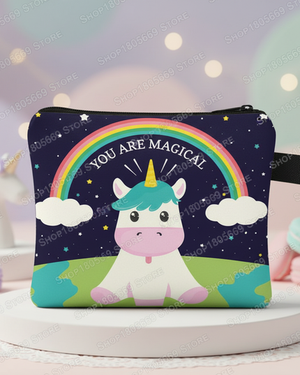 unicorn magical print purse - lifestyle