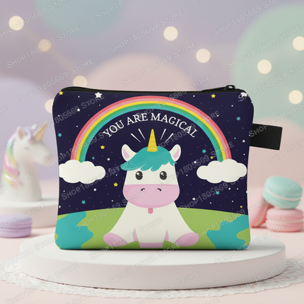 unicorn magical print purse - lifestyle